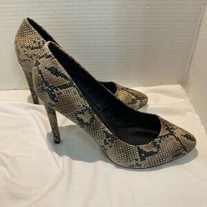 Stiletto Snakeskin Look Perkins New Heel Sz 8